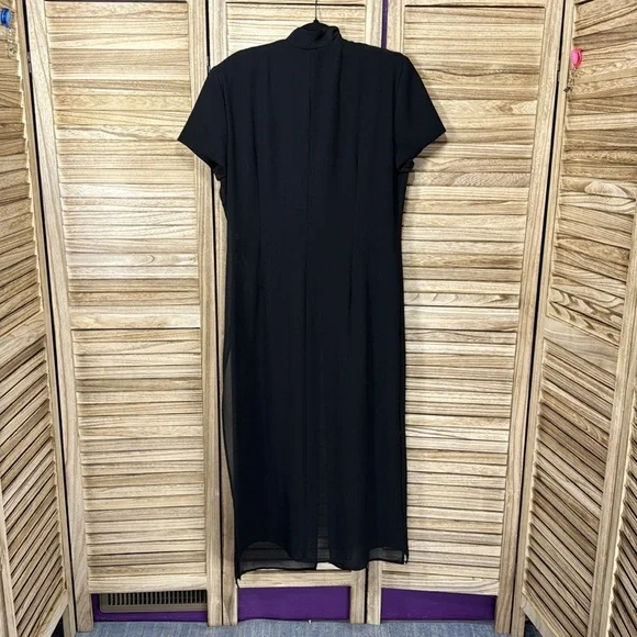 Sheri Martin New York Black Sheer Maxi Dress Plus Size 18 - Picture 11 of 12